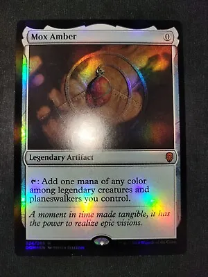 Mox Amber Foil Flat OG Dom Mythic Rare Mint-NM English Magic The Gathering Card • $22.50