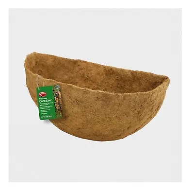 14 Inch Wall Basket Coco Liner Pre-moulded Natural Garden Plant Basket Liner • £5.79