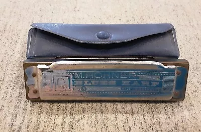 M. Hohner Blues Harp Harmonica Germany W/Case Vintage ☆Light Surface Rust☆ • $5