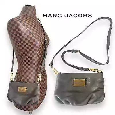 Marc By Marc Jacobs Classic Q Percy Cross Body Handbag Purse Faded Aluminum • $90