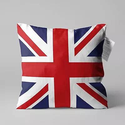 Union Jack Flag Cushion Cover | Double Sided Printing | Multi Sizes • £13.96