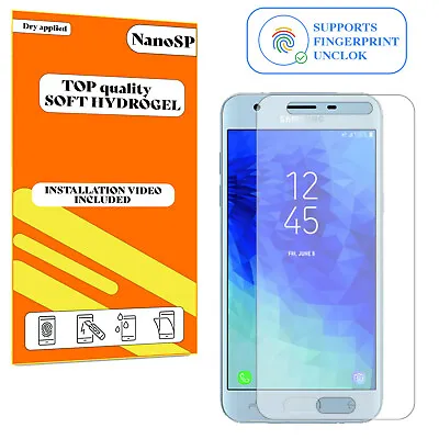 Screen Protector For Samsung Galaxy J3 2018 Hydrogel Cover - Clear TPU FILM • £3.98