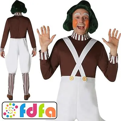 Rubies Official Deluxe Oompa Loompa Adults Mens Fancy Dress Costume New • £31.59