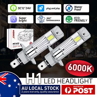 CANBUS H1 6000K LED Headlight Bulb 24000LM 200W Kit High/ Low Beam Super Bright • $48.09