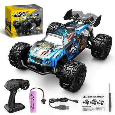 Wowzon Remote 1:18 Scale RC Car High Speed RC Monster Truck 20+kmh 4WD Off-Road • £26.99