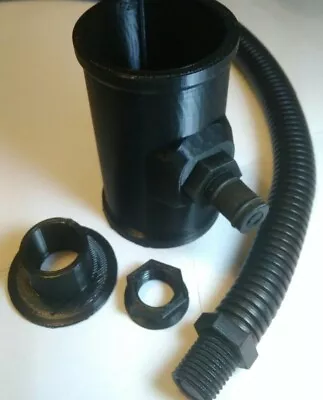 BLACK Rain Water Diverter Kit 50mm Downpipe Water Butt Garden Shed Porch Conser • £15.50