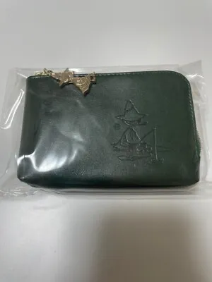 Moomin Coin Purse Compact Faux Leather Mini Wallet Zipper Green Snufkin • $42.25