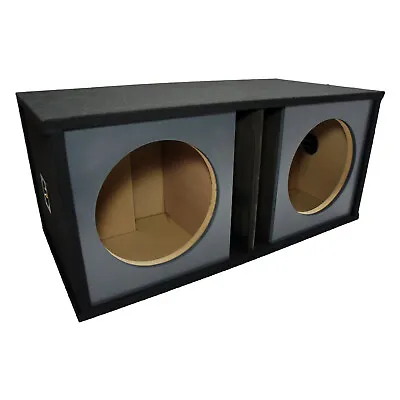 Car Audio Dual 12  Slot Vented Paintable Baffle Stereo Sub Box Enclosure • $99.95