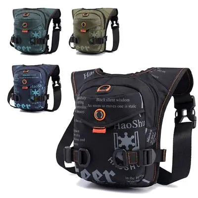 Motorcycle Waterproof Thigh Waist Belt Pack Drop Leg Bag Hip Bum Belt Bag • $24.48