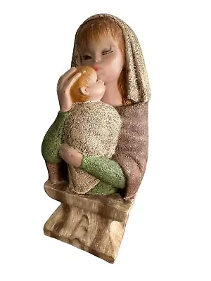 Madonna  Child “Mirete” Made In Spain Figurine Baby Jesus Statue Pottery VTG • $24