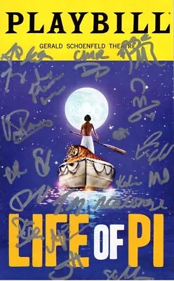 Life Of Pi Signed Autographed Cast Playbill • £149.61