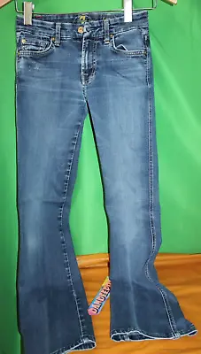7 For All Mankind Kimmie Bootcut Blue Jeans Size Women's 24 115561 • $39.99