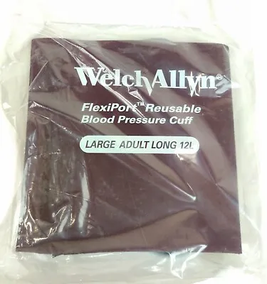 Welch Allyn FlexiPort Reusable Blood Pressure Cuff Large Adult Long 12L • $23