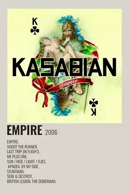 Kasabian. Empire. A3 Album Print. Wall Art Poster Home Decor CD.  • £16.99