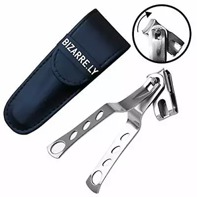 HIGHEST QUALITY Long Handle Toenail And Fingernail Clipper By Bizarre.ly With 3 • £9.85