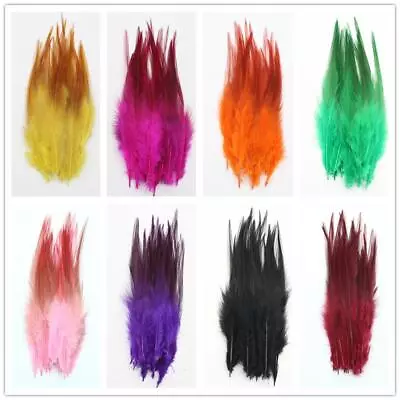 100Pcs Turkey Marabou Feather Multiple Colors Assorted Fly Tying Material DIY • $8.99