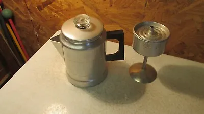 Antique Worthmore Stove Top Aluminum Coffee Pot- 5 Cup • $12.99