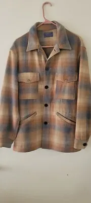 Vintage Pendleton Wool Jacket Mackinaw Cruiser M • $130