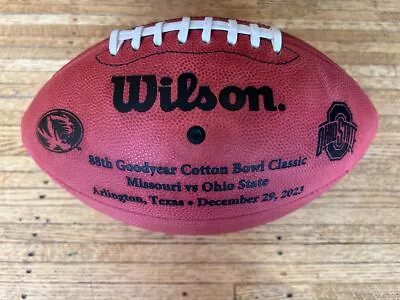 2023 Cotton Bowl Mizzou Tiger-ohio State Buckeye Commemorative Leather Football • $64.50
