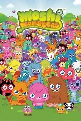 MOSHI MONSTERS ~ FIELD OF MOSHLINGS 24x36 VIDEO GAME POSTER Virtual Pet • $5.91