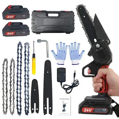 Mini Chainsaw 4Inch 6Inch Portable Electric Chainsaw Cordless Handheld Chain • $32.39