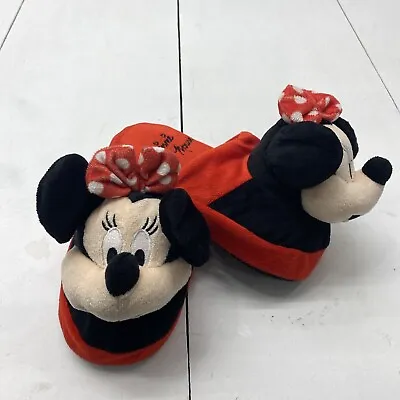 Stompeez 2011 Disney Red Minnie Mouse Slippers Ears Move Size Medium /5 • $22