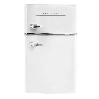 Magic Chef Mini Fridge 3.2-Cu-Ft Top Door Freezer Dial Temperature Control White • $185.92