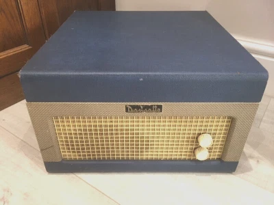 £77 • Buy Dansette Major 1950's Record Player - BLUE - Spares Or Repair