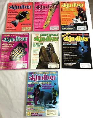 Vintage Skin Diver Magazines Lot Of 7 Scattered Issues From 1990 1991 And 1992 • $27.95