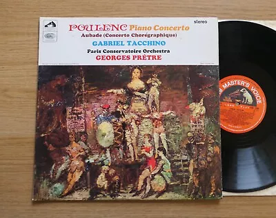 £30 • Buy ASD 2306 ED1 Poulenc Piano Concerto Aubade Tacchino Pretre NEAR MINT EMI S/C 1st