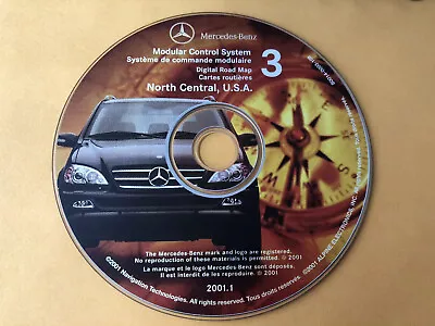 2000 2001 2002 Mercedes ML320 Navigation CD 3  2001.1 Covers NORTH CENTRAL USA • $47.85