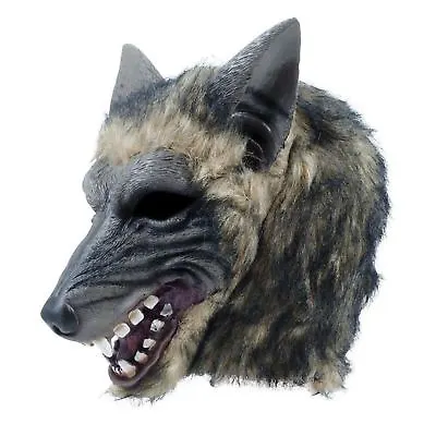 £15.70 • Buy Adults Big Bad Wolf Werewolf Animal Rubber Overhead Mask Halloween Fancy Dress