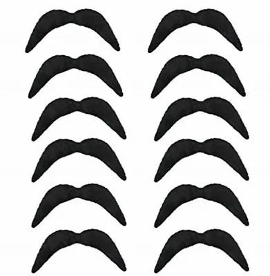 1970s BLACK NOVELTY MEXICAN TASH BIKER 118 FANCY DRESS MOUSTACHE GAY PRIDE STAG • £2.99