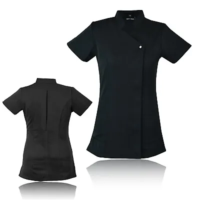 Side Pocket Spa Beauty Hairdressing Nail Salon Massage Therapist Tunic Uniform • £14.79