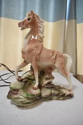 Vintage Maddux Of California Palomino Horse Retro TV Lamp • $75