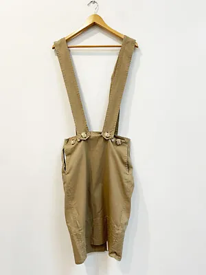 Designer Bassike Size 6 (0) Pinafore Style Brown Cotton Chic Women's Skirt • $129