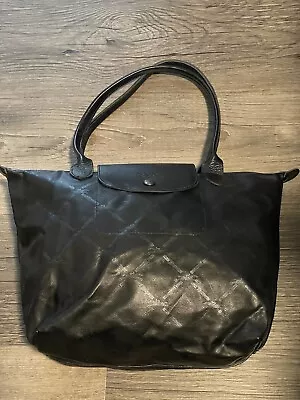 LONGCHAMP Women's Le Pliage Neo Medium Nylon Shoulder Tote Bag Black • $38