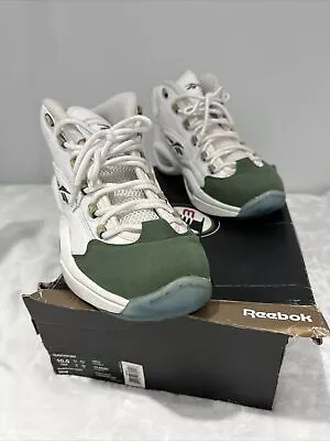 Reebok Question Mid Iverson 55990 White/Racing Green US Size 10.5 • $65