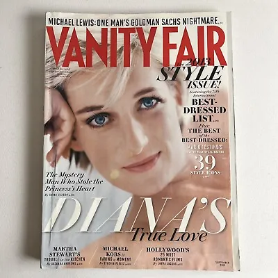Vanity Fair Magazine September 2013 Princess Diana Goldman Sachs Style Issue • $14.99