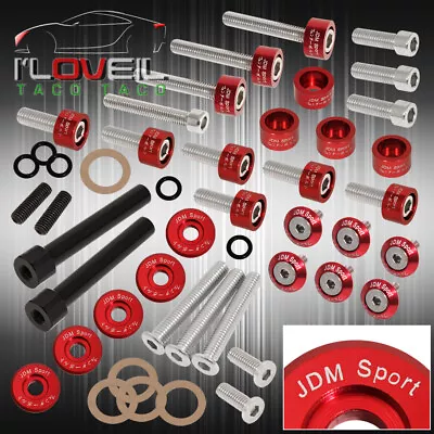 For Honda Acura D15 Header Distributor M8 Fender Washer Valve Cover Bolts Red • $72.99