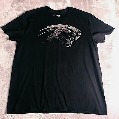 New Marvel Avengers Black Panther Mens Black Tee T Shirt XXL Chest 50  Lootwear • £11.85