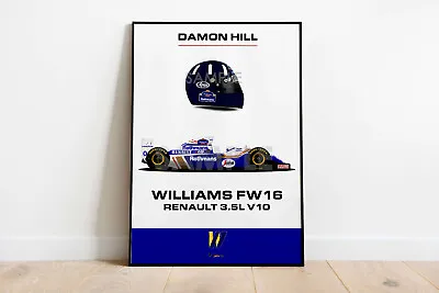 Damon Hill Williams FW16 F1 Print - Scuderia GP • £37