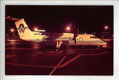 Aviation Airplane Airline Postcard Mary Jayne #MJ818 America West DeHavilland  • $3.49