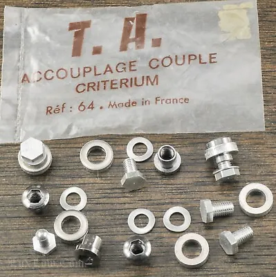 NOS Vintage T.A. Ref 64 Double Chainring BOLTS Road Bike Crank Criterium Bicycle • $56