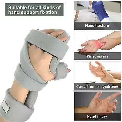 Resting Hand Splint Stroke Hand Splint Adjustable For Sprain Women Men FAST • £15.56