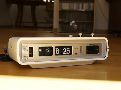 Panasonic Flip Clock Alarm Vintage Radio Restored Excellent • $388