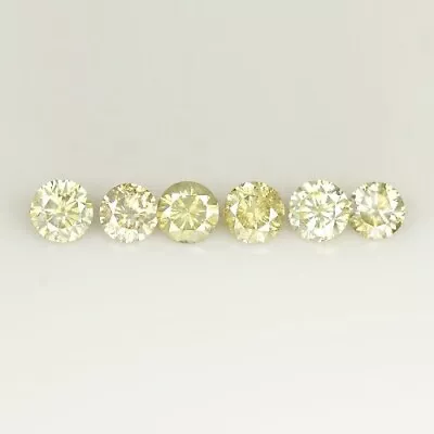 0.50Ct VS-SI Sparky Tint Light Yellow Round Natural Diamond Lot Ba4875 • $59.99