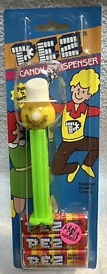 PEZ Misfit Snowman Yellow Head White Hat Gold Eyes/Mouth 4.9 RARE M27 • $49.99