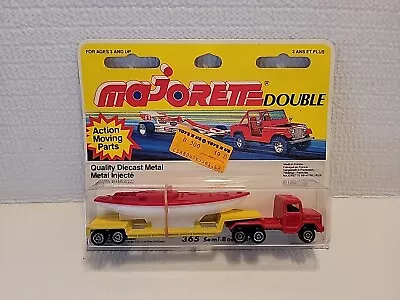 Majorette - Semi-Boat Carrier - # 365 - Double 300 Series - ***New On Card*** • $5