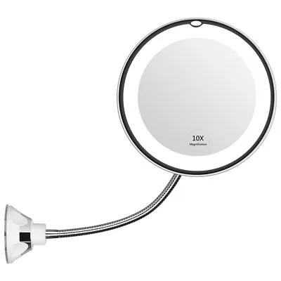 KEDSUM Flexible Gooseneck 6.8  10x Magnifying LED Lighted Makeup Mirror • $13.95